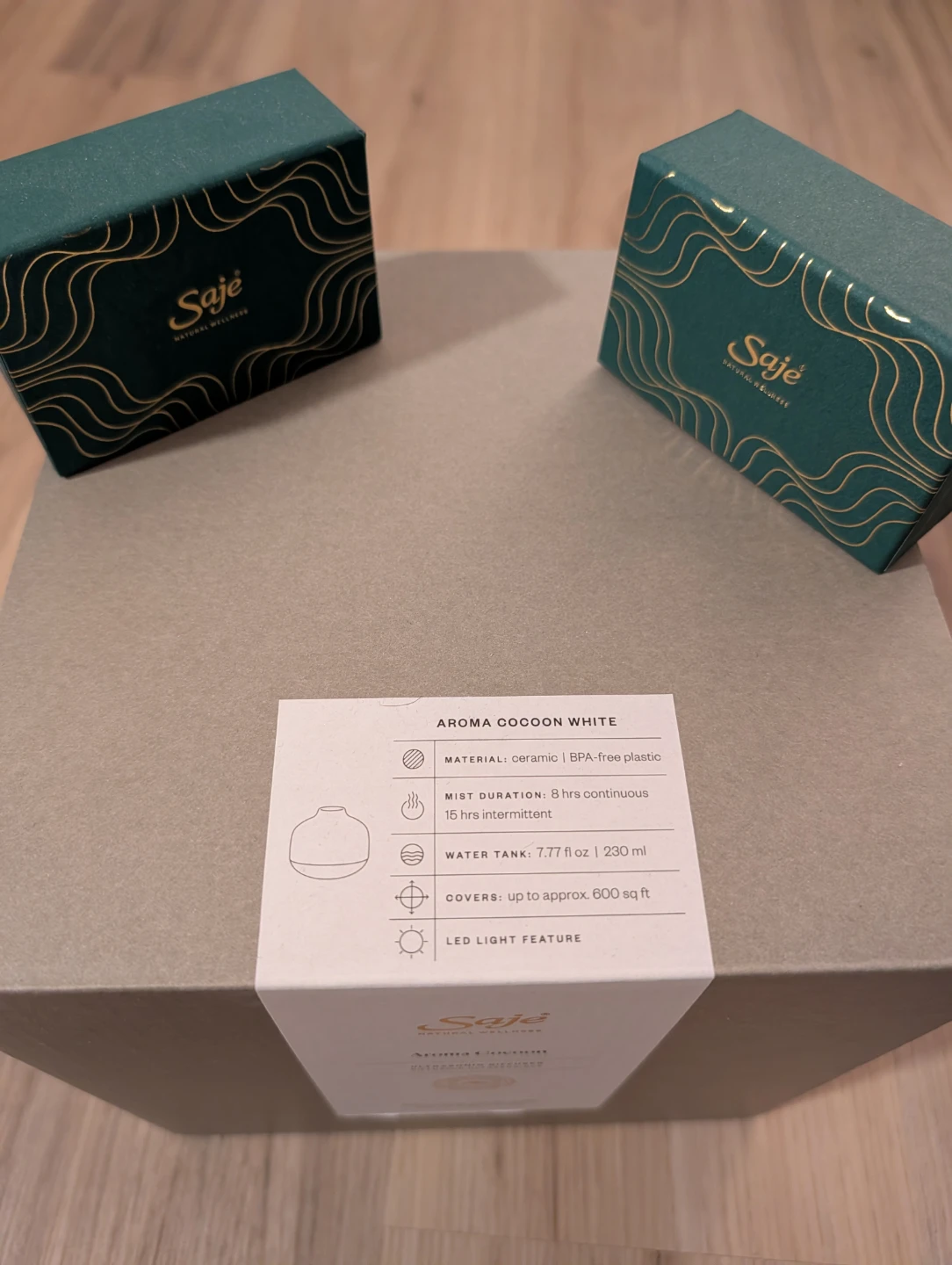 Saje Aroma Cocoon Ultrasonic Diffuser with 5 Essential Oils - photo 4
