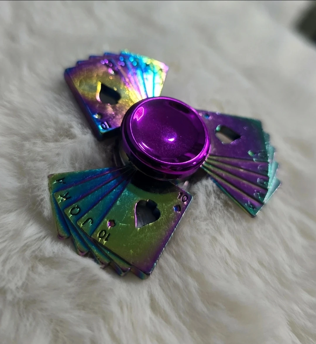 Rainbow Metal Fidget Spinner, Toys Anxiety Relief