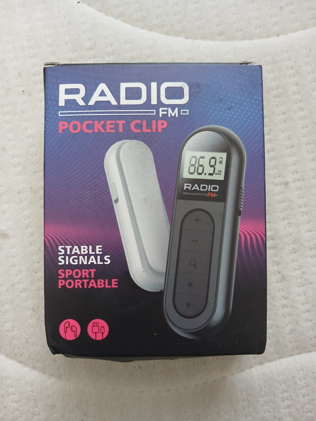 FM Pocket Clip Radio