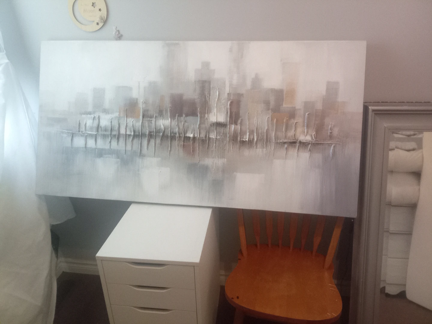 Abstract Cityscape Canvas Wall Art