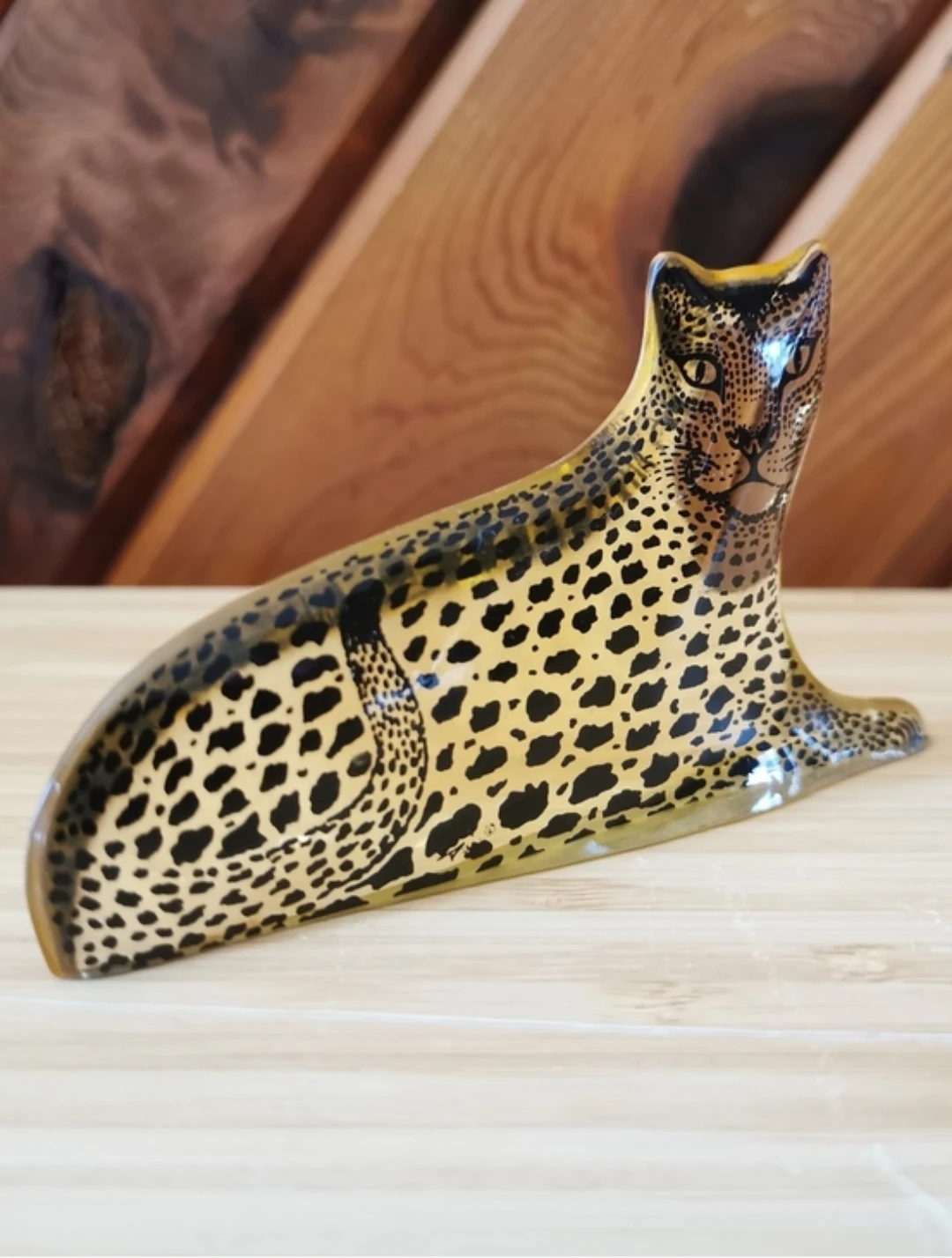 Mid Century Abraham Palatnik Lucite Leopard Figurine - photo 2