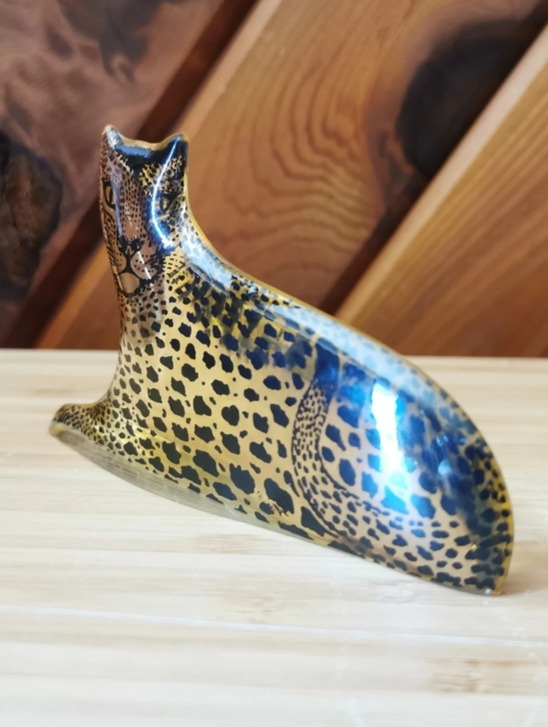 Mid Century Abraham Palatnik Lucite Leopard Figurine - photo 4