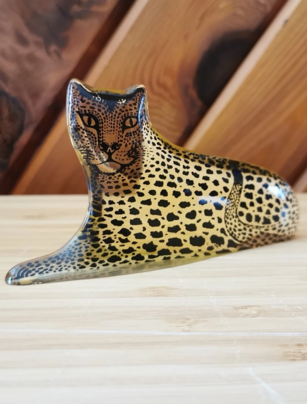Mid Century Abraham Palatnik Lucite Leopard Figurine - photo 5