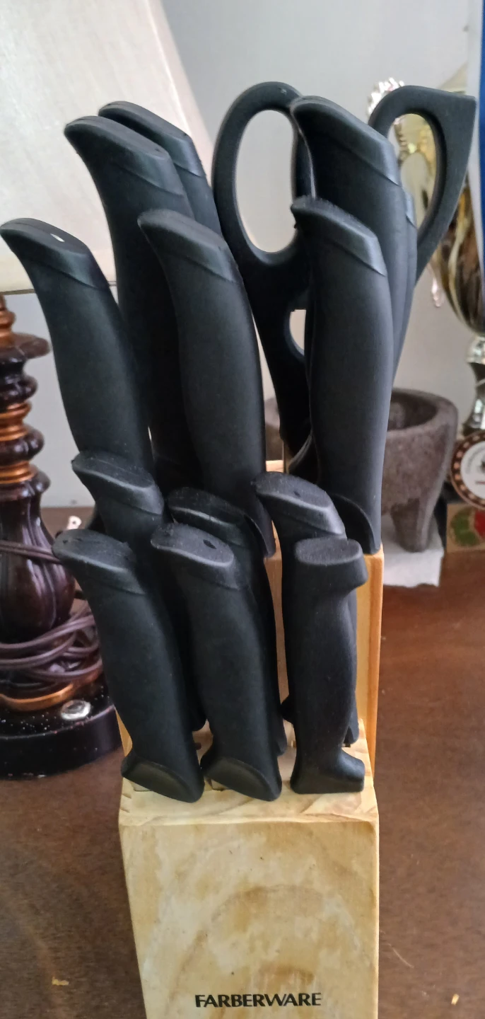Knife Block Set with Kitchen Shears