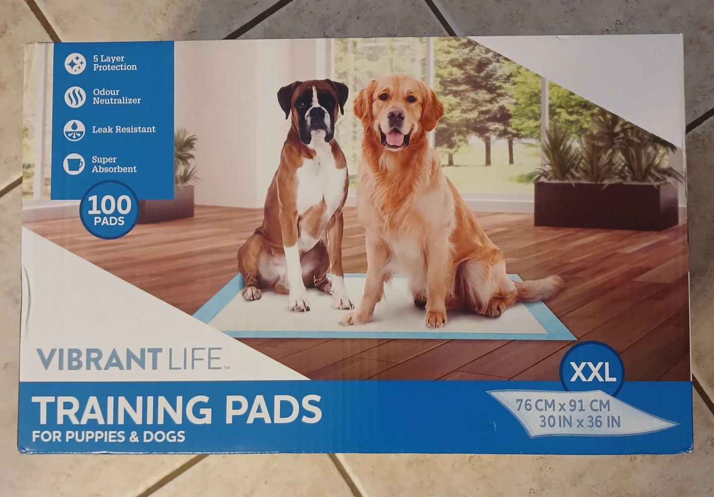 Vibrant Life Training Pads XXL (100 Count)
