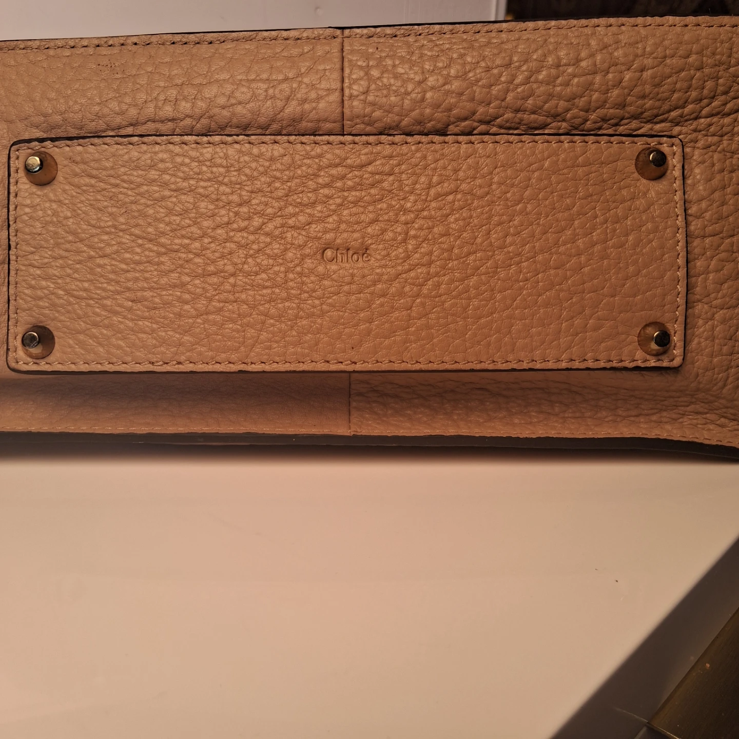 Chloé Leather Sally Bag in beige/tan - photo 4