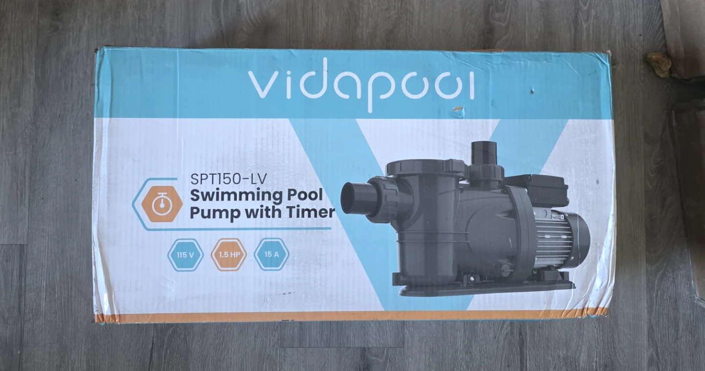 Vidapool SPT150-LV Swimming Pool Pump with Timer
