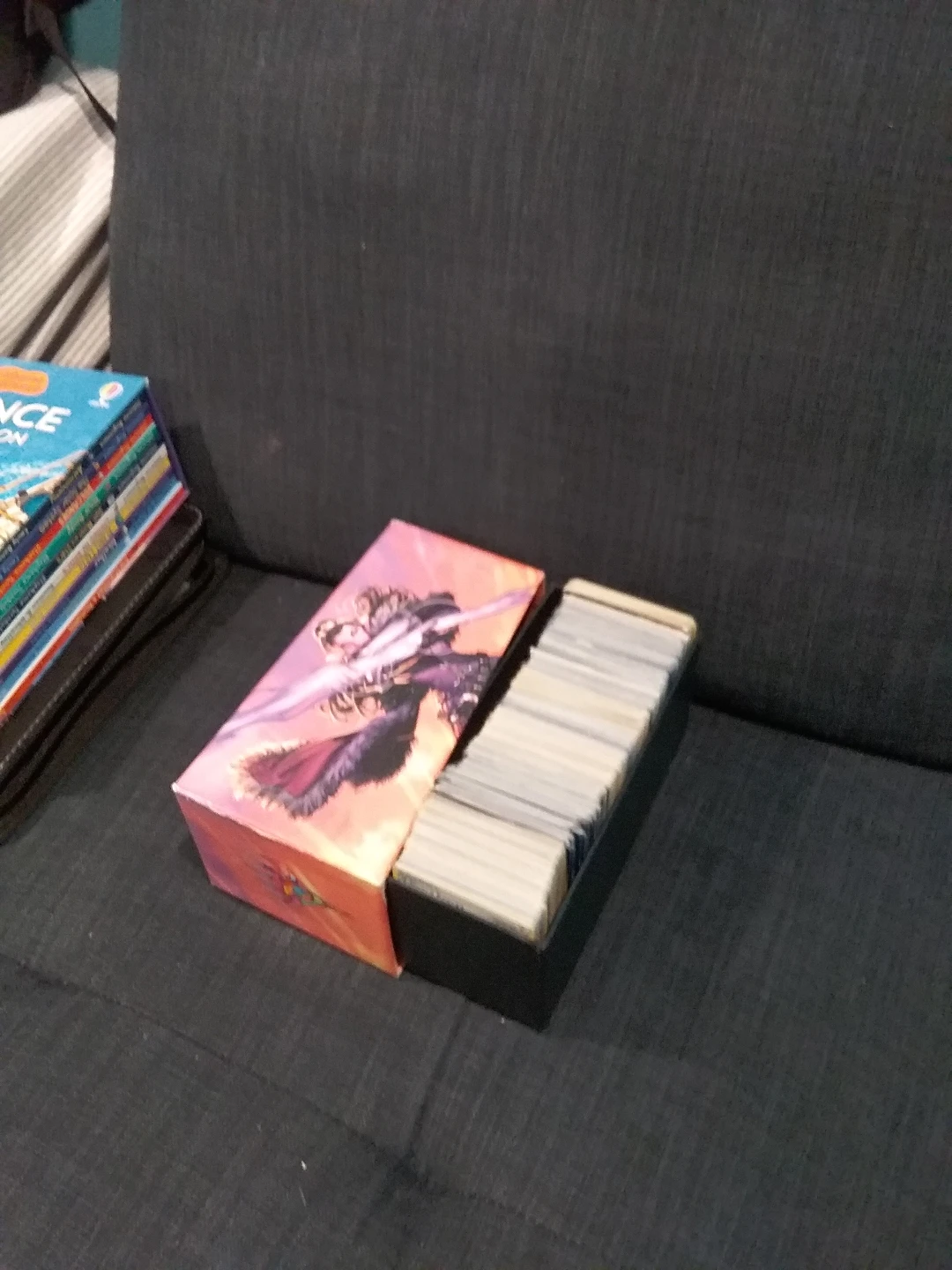 Deck box with cards