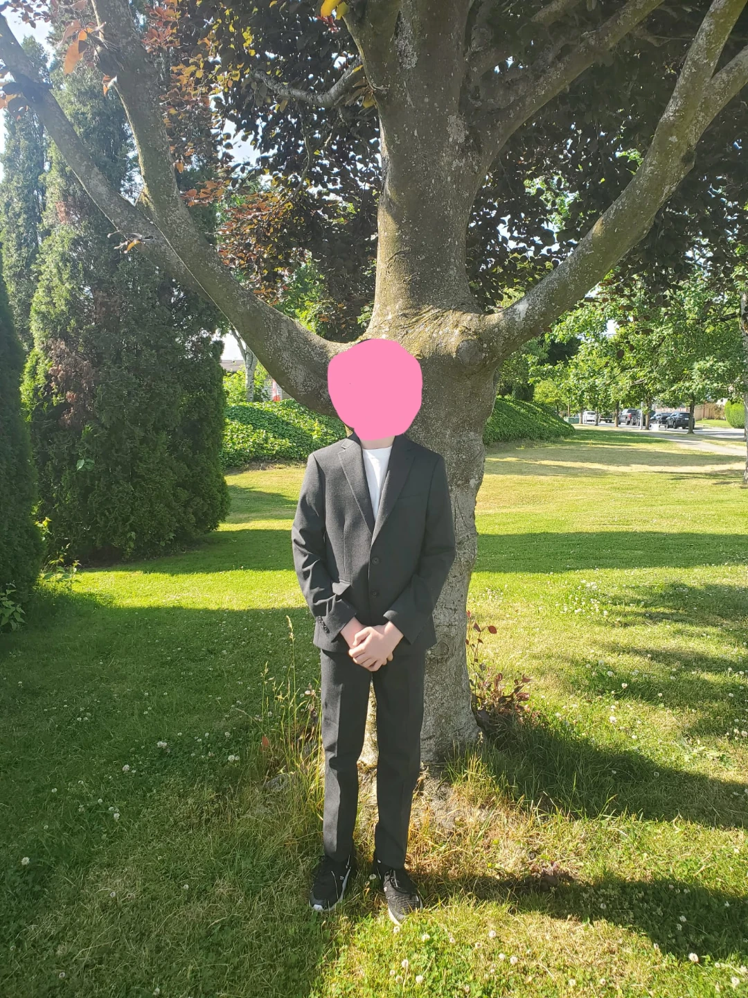 Moores Boys Charcoal Suit