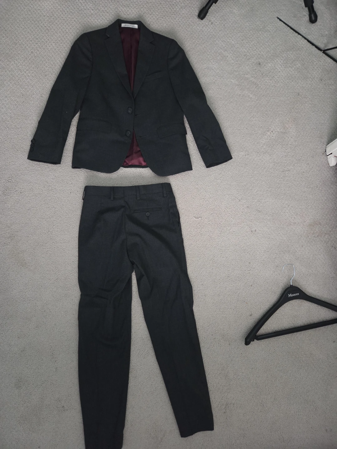 Moores Boys Charcoal Suit - photo 3