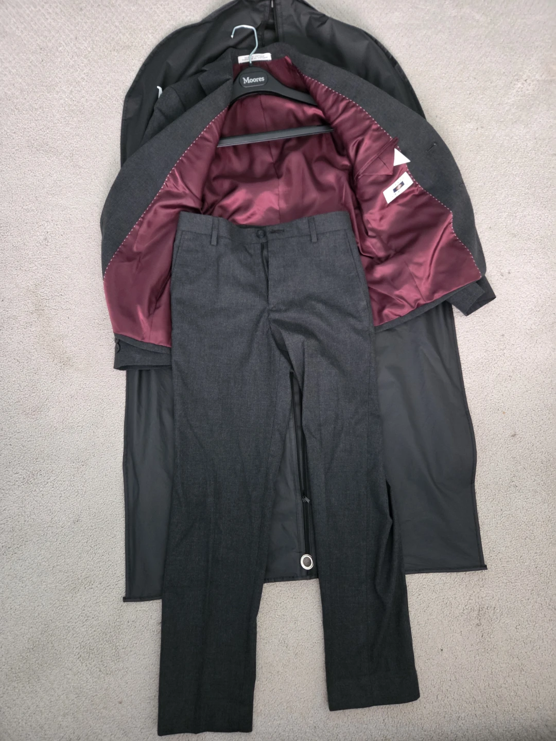 Moores Boys Charcoal Suit - photo 4