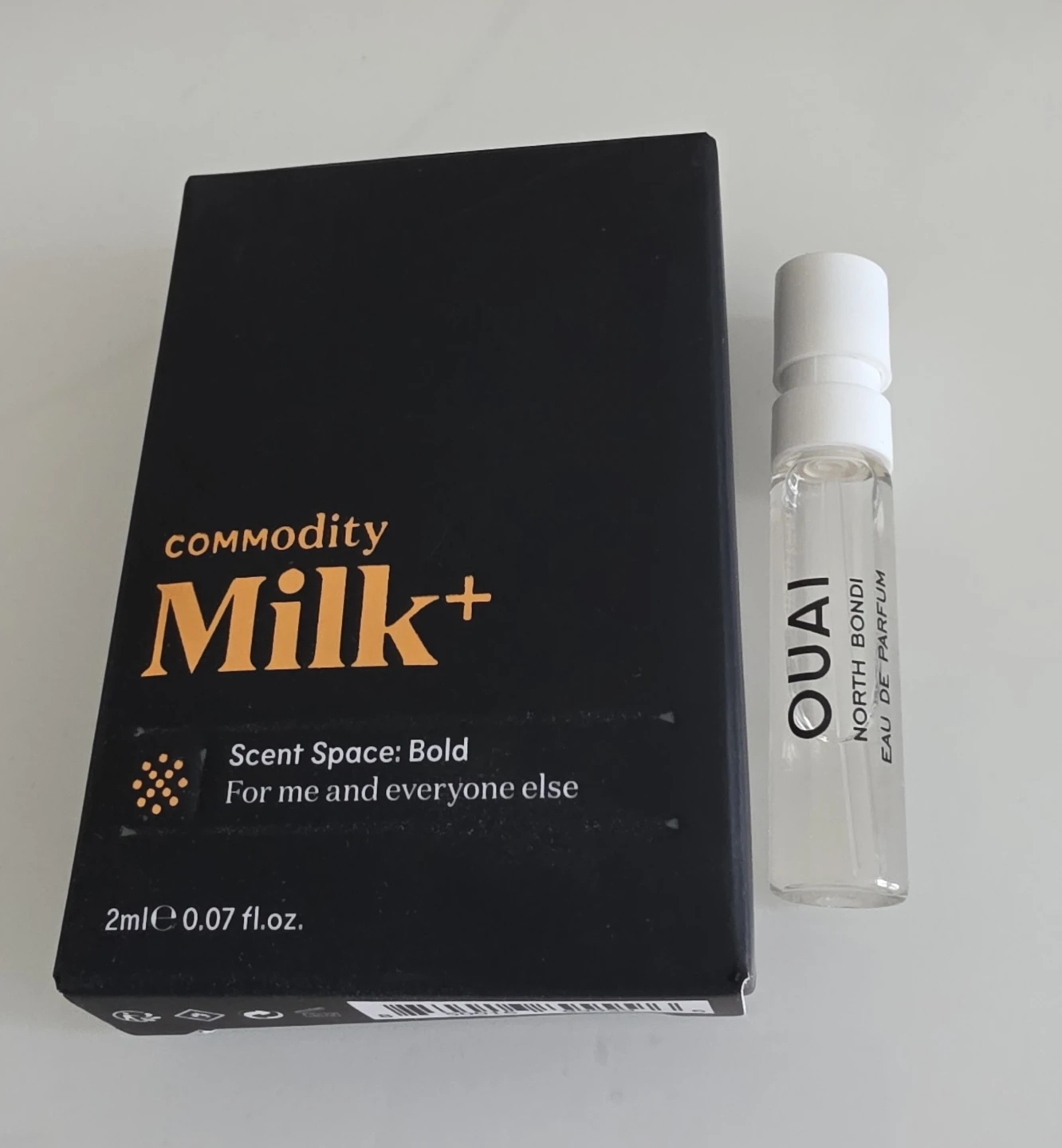 OUAI North Bondi Eau de Parfum and Commodity MILK Samples