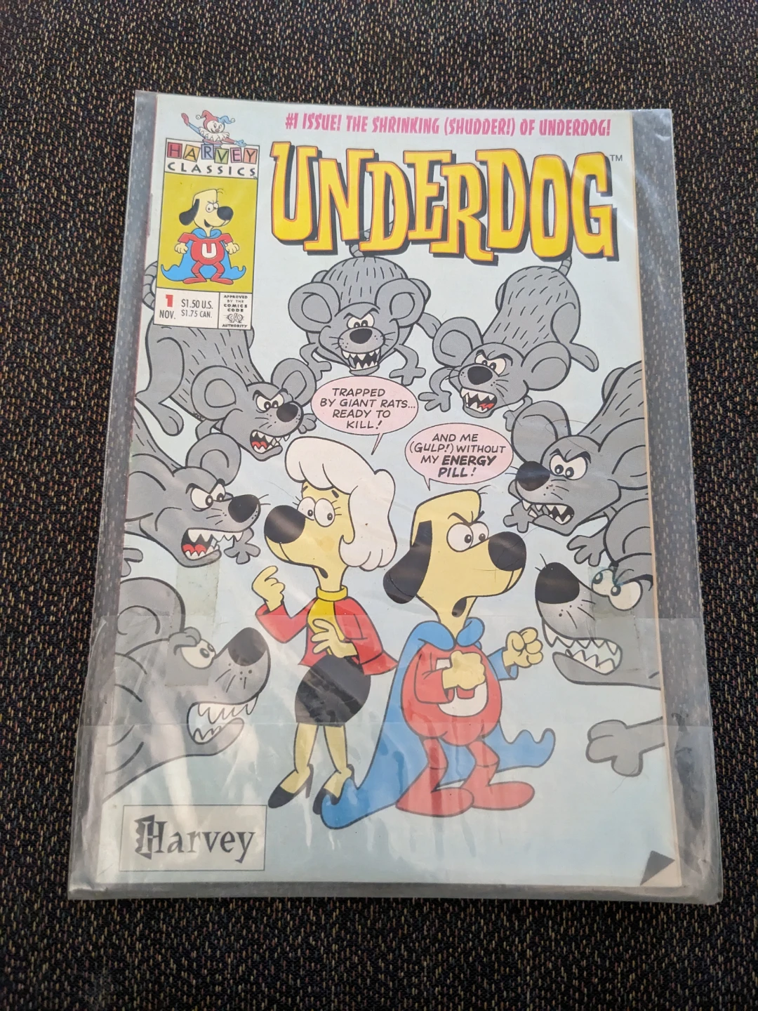 Harvey Comics Underdog #1 "The Shrinking of Underdog" Comic Book