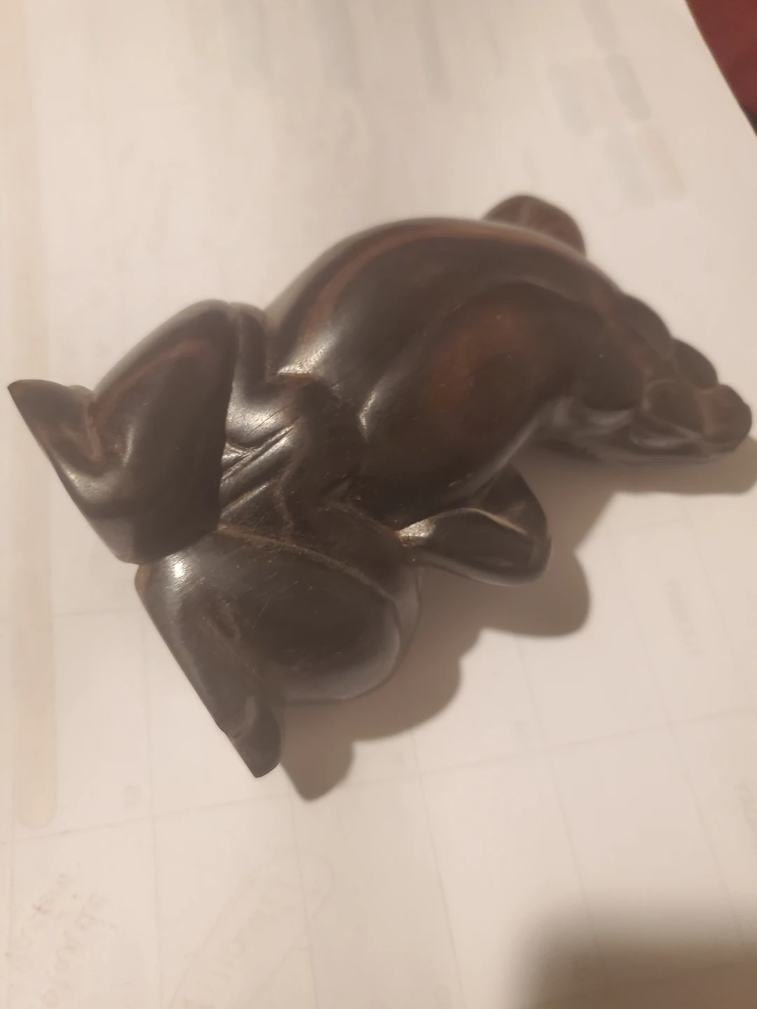Wooden Frog Figurine - photo 3