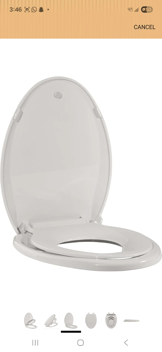 White Toilet Seat with Built-in Toddler Seat - photo 3