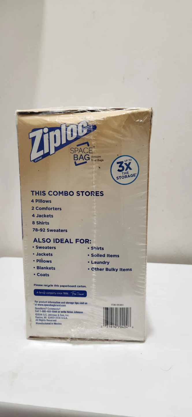 Ziploc Space Bag 15 Bag Combo Vacuum Seal Storage Bags - photo 4