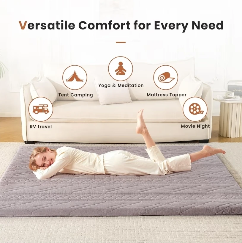 Japanese Floor Mattress  Queen Size, 2.5" Sleeping Mat - photo 5
