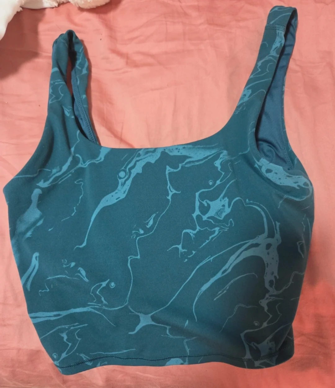 🥕Teal Marble Sports Bra