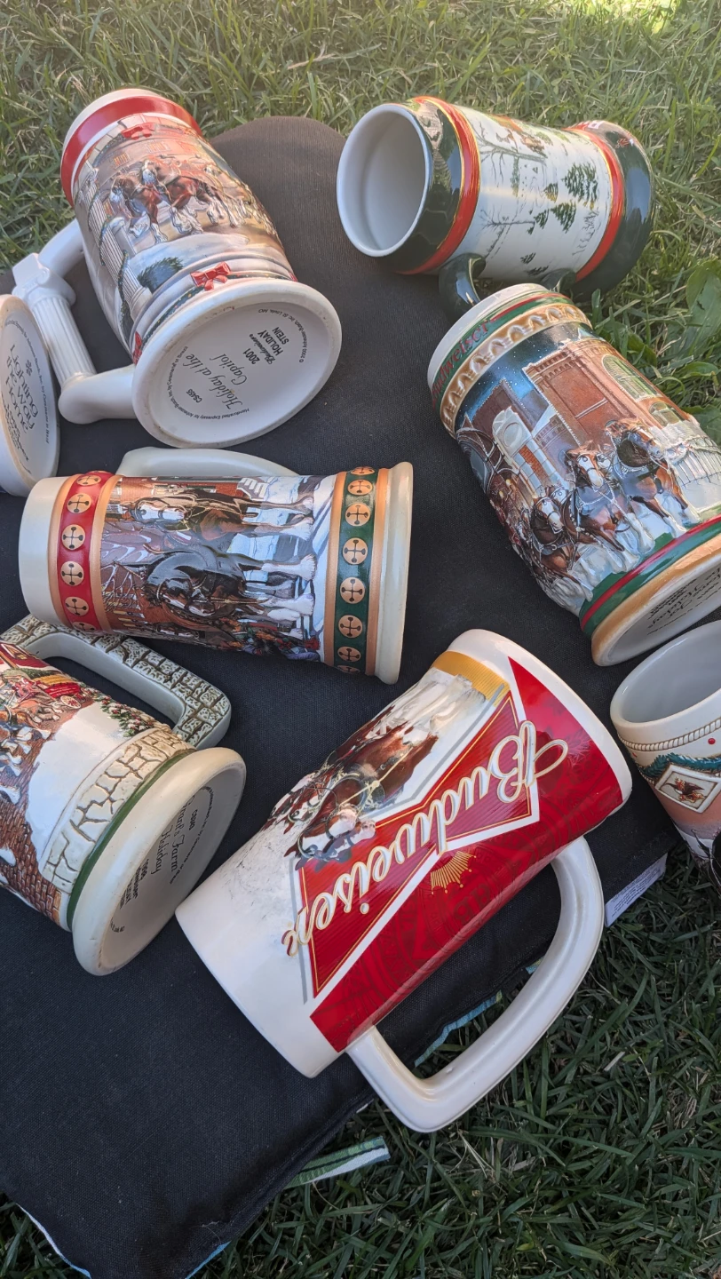 Collection of eight Budweiser Beer Steins good condition - photo 2