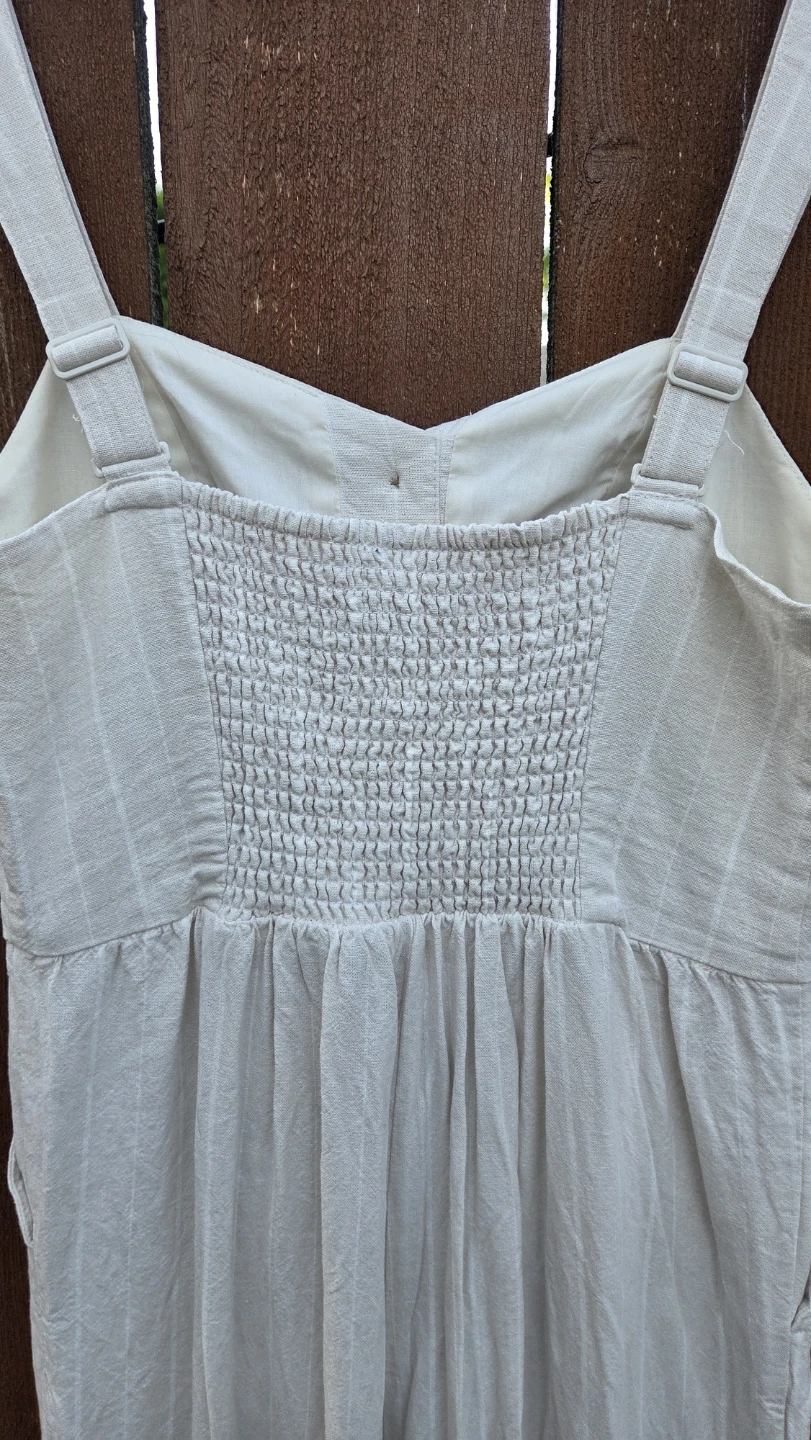 Old Navy Cream Striped Jumpsuit Size S - photo 3