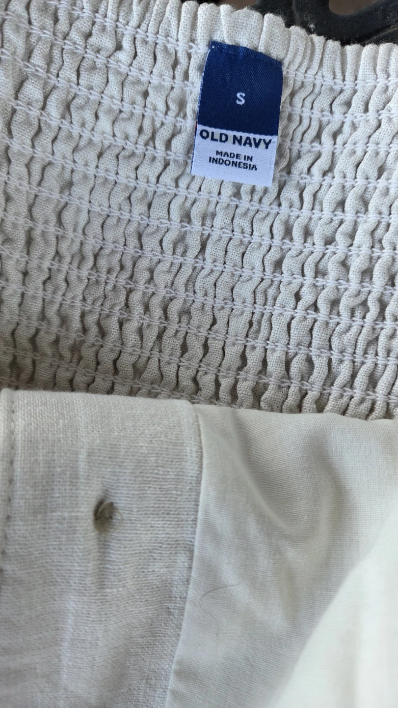 Old Navy Cream Striped Jumpsuit Size S - photo 4