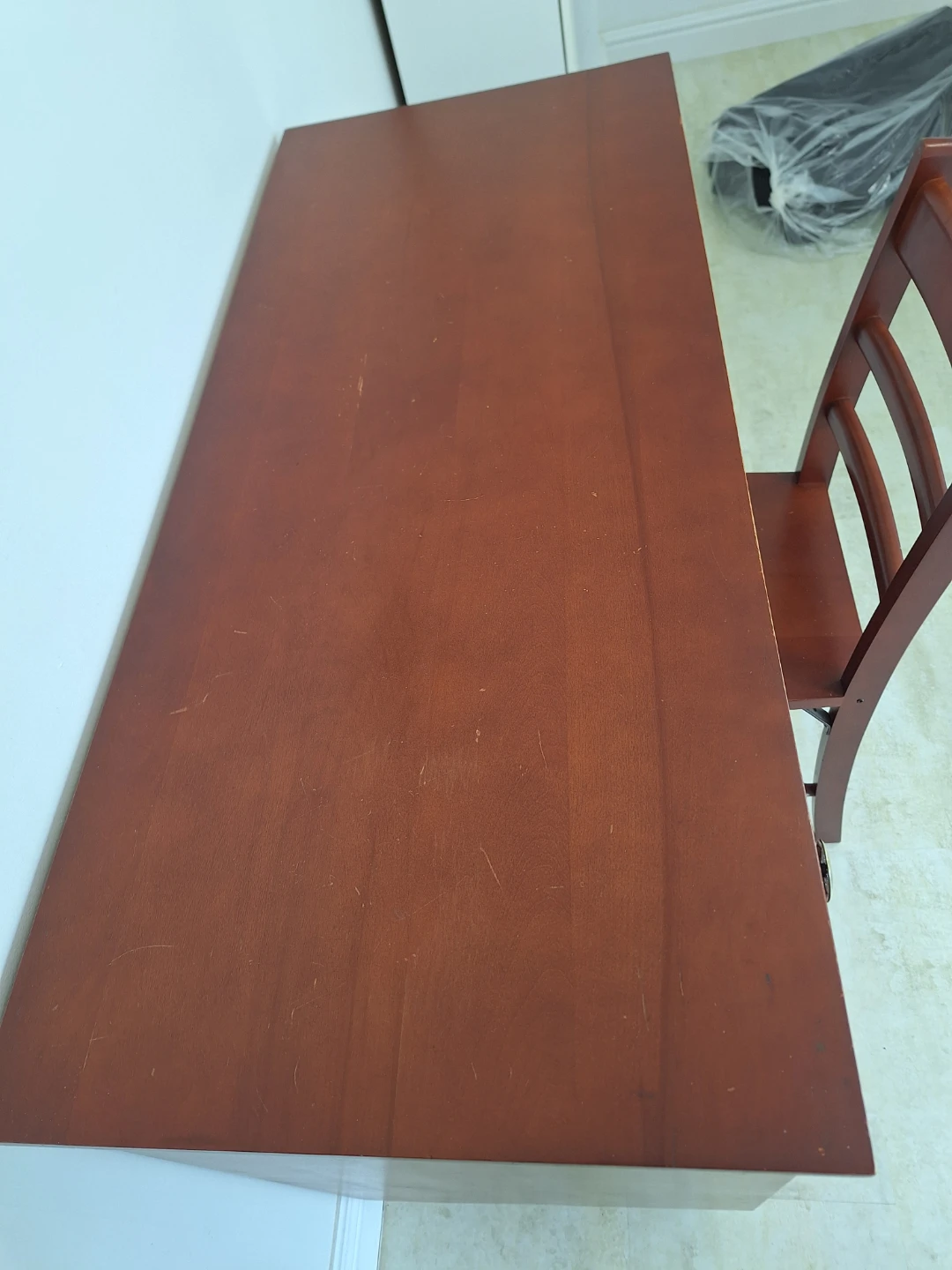 Vintage Wooden Desk and Chair Set - photo 5