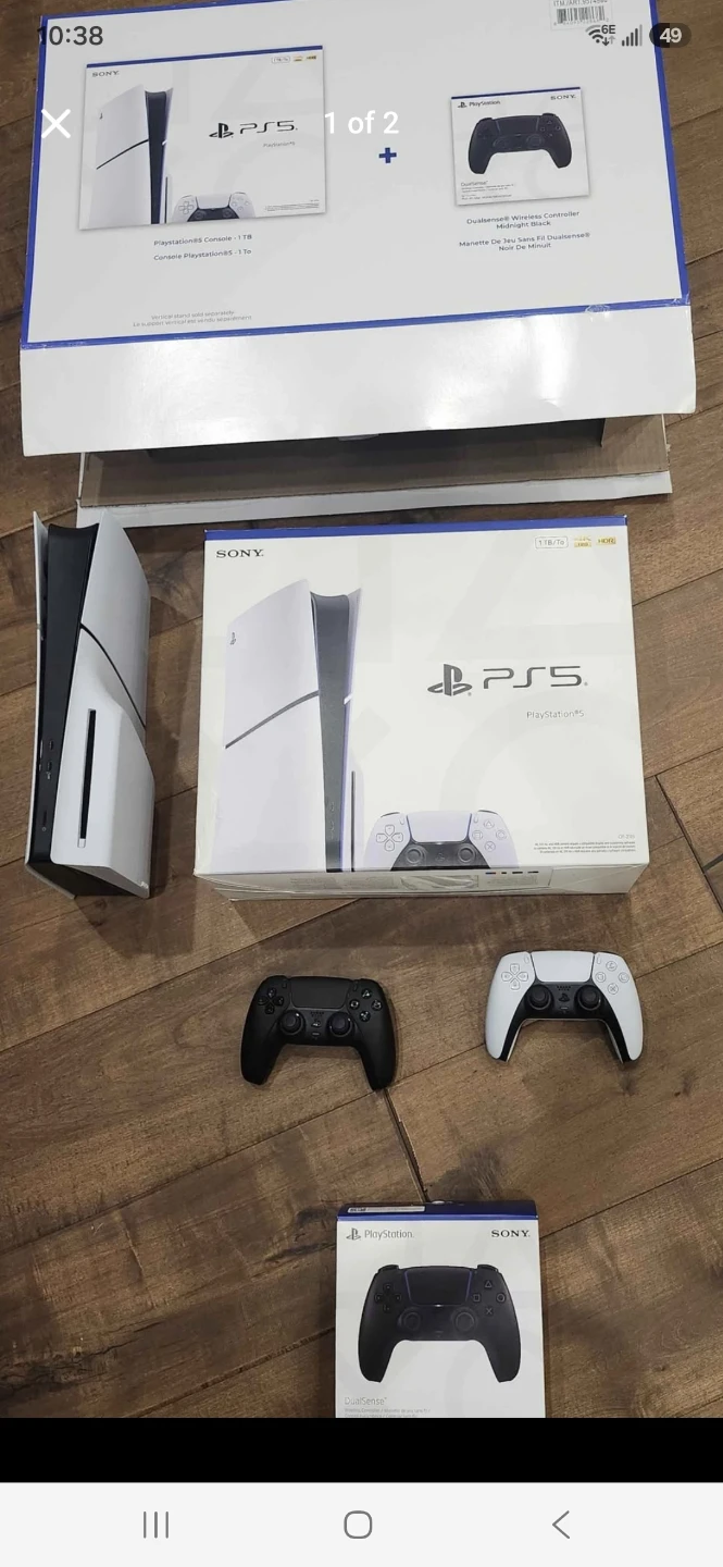 Sony PlayStation 5 Disc Version (1 TB) with Extra Controller