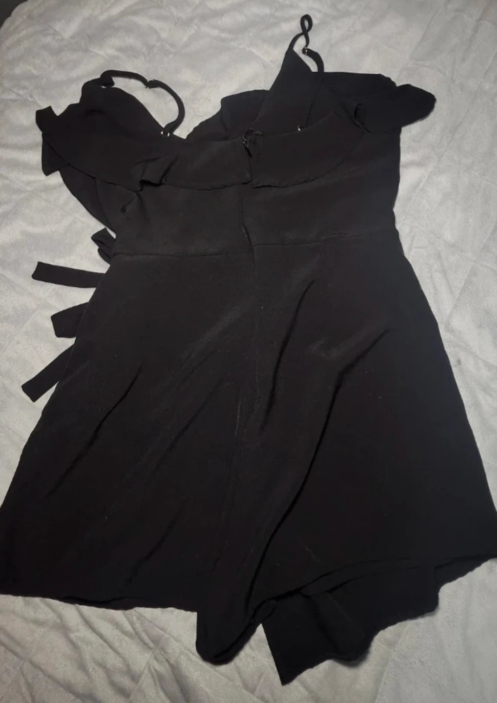 Revamped Black Wrap Romper - photo 2