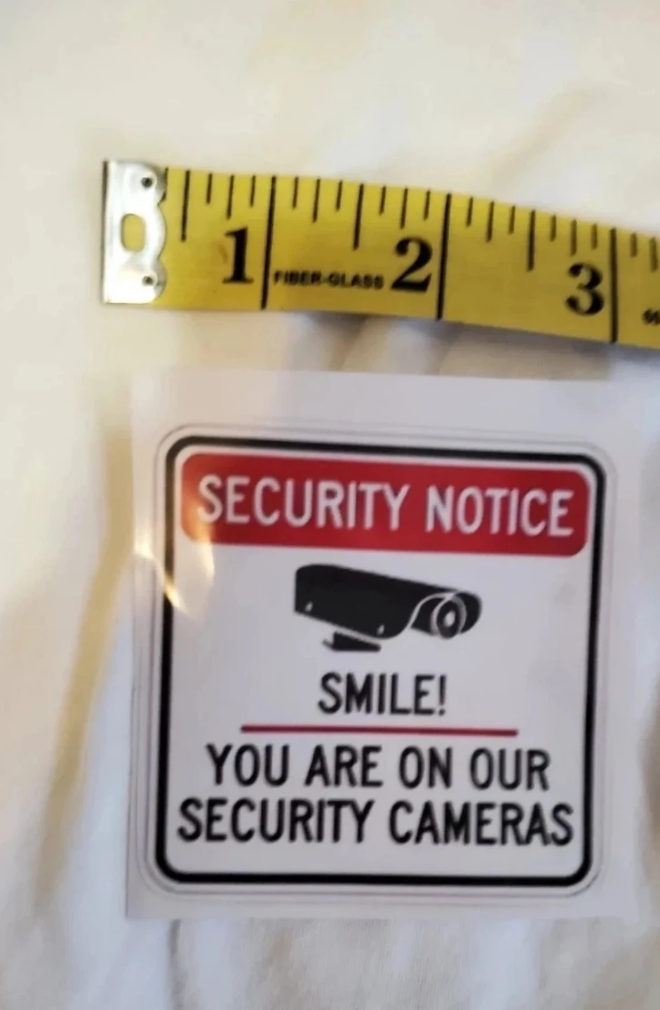 Security Warning Stickers Lot  This price is only for one - photo 2