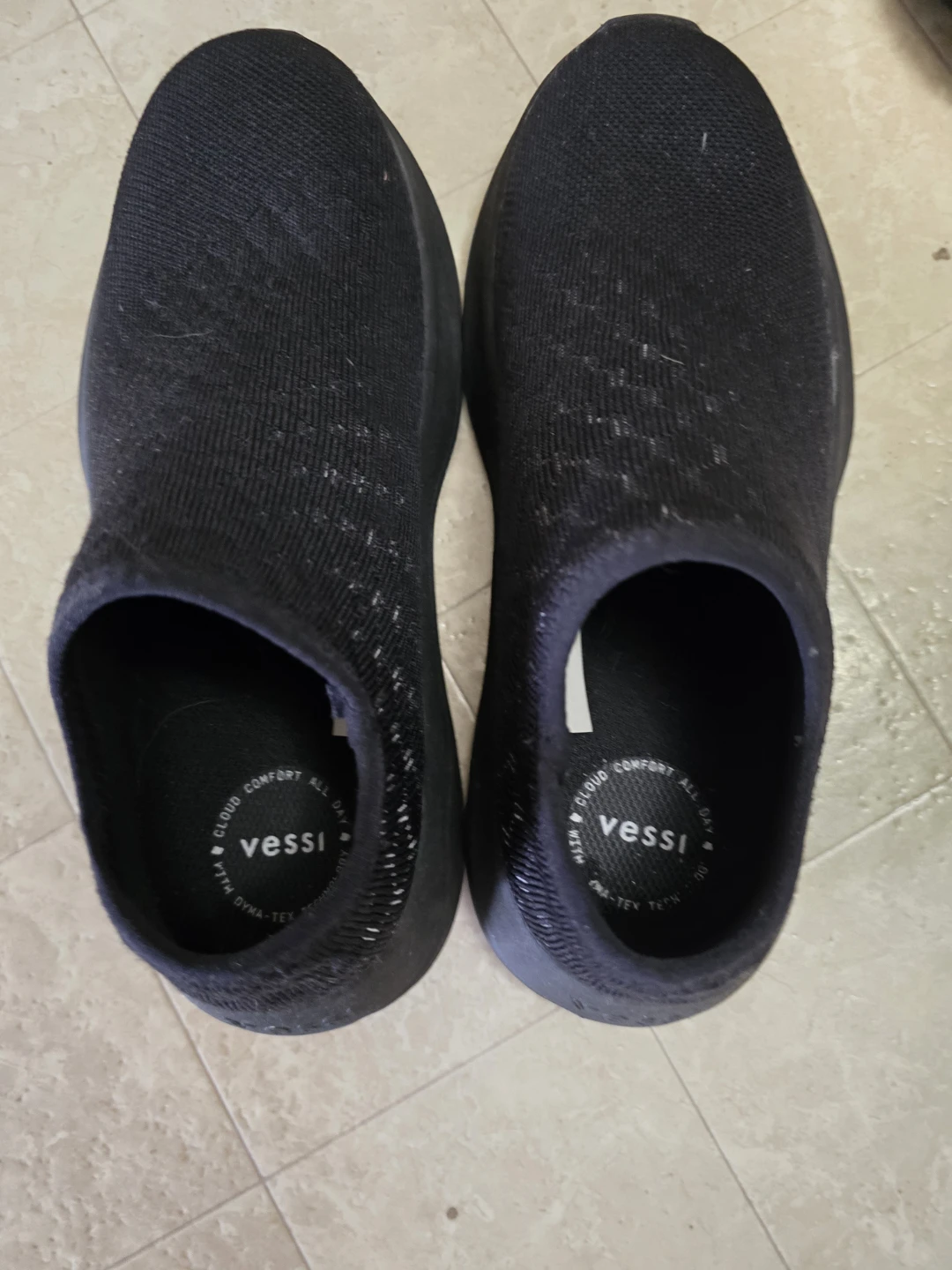 Vessi Black Knit Slip-On Shoes everyday - photo 2