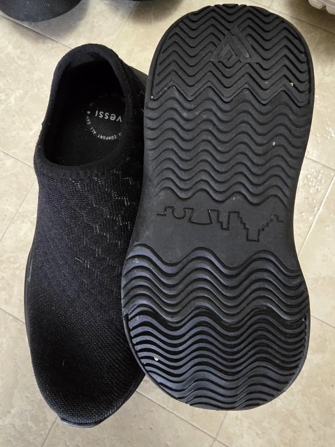 Vessi Black Knit Slip-On Shoes everyday - photo 3