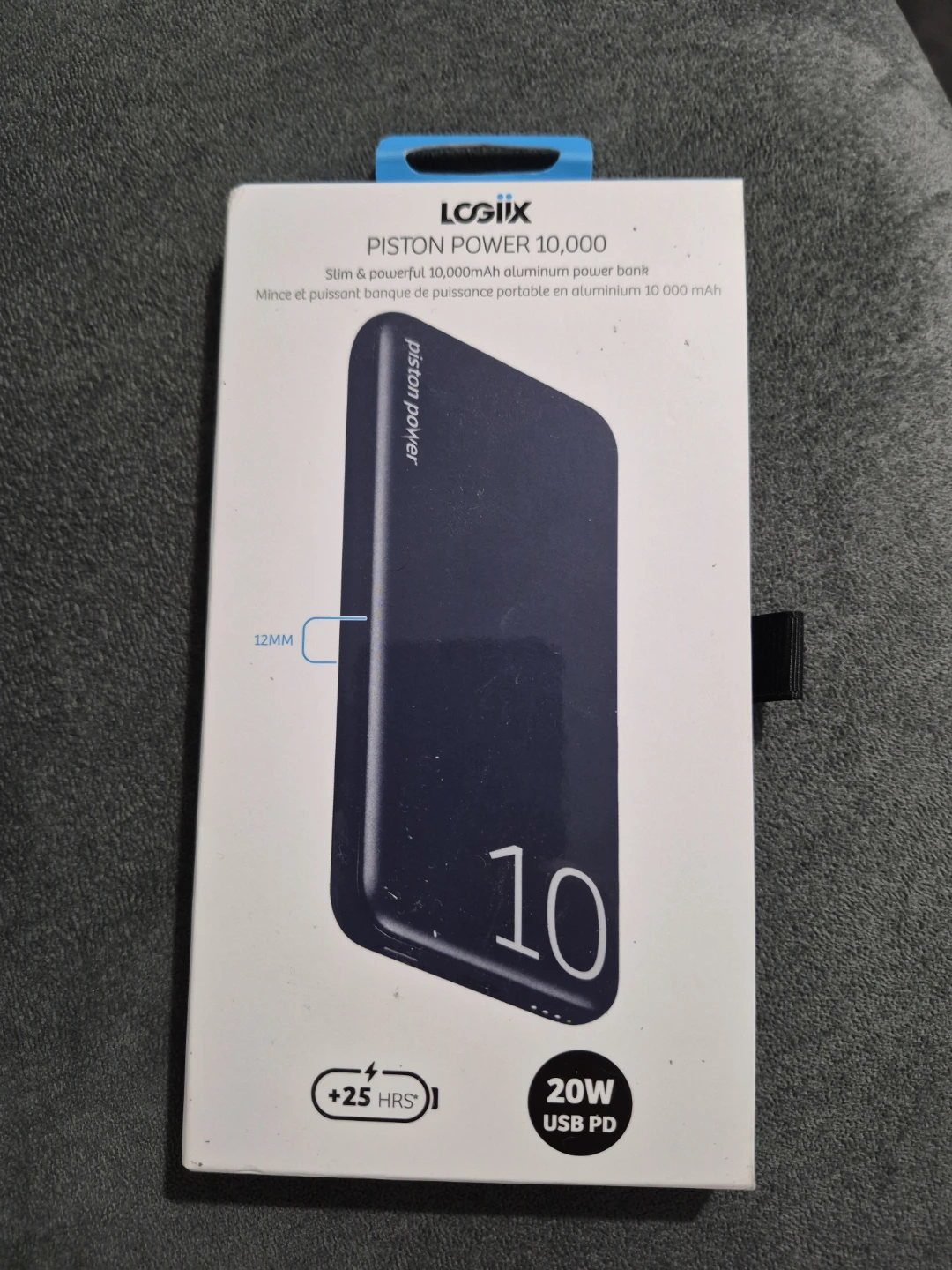 Logix Piston Power 10,000mAh Portable Power Bank