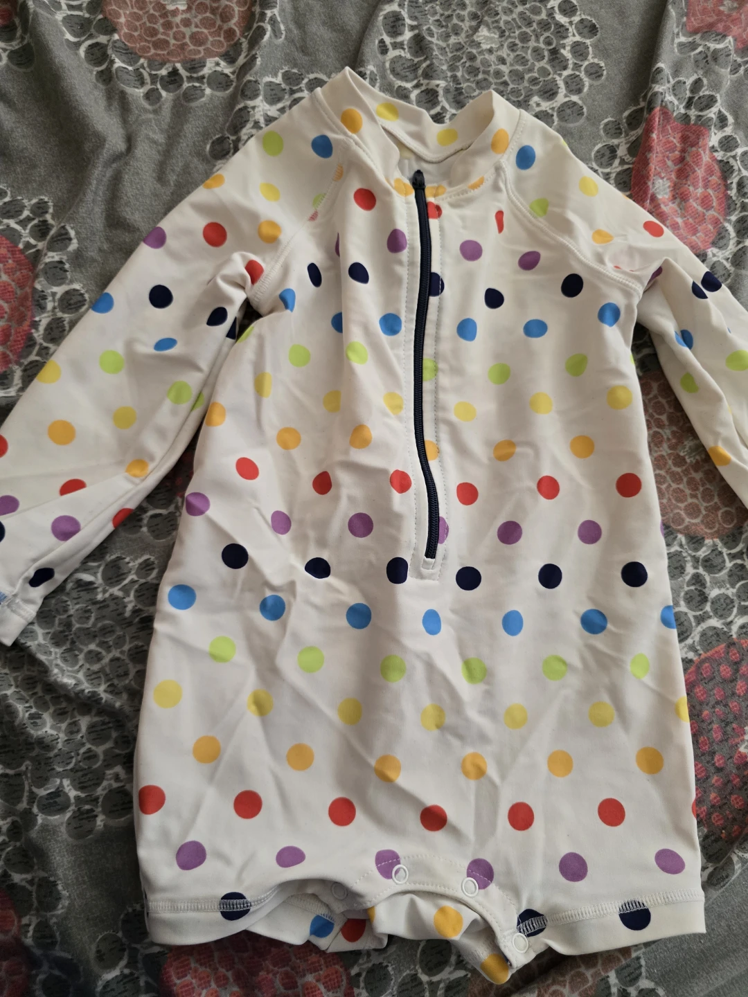 ⚽️ Primary Brand Polka Dot Rash Guard Swimsuit