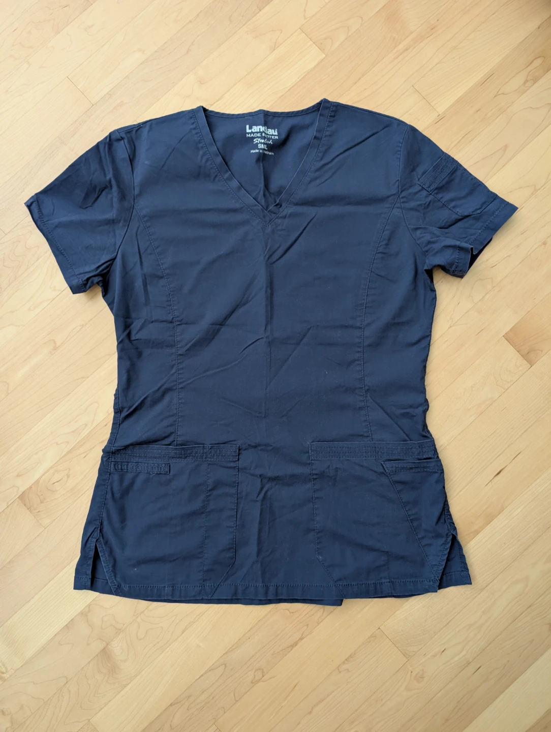 Landau Navy Blue Scrub Top - photo 2