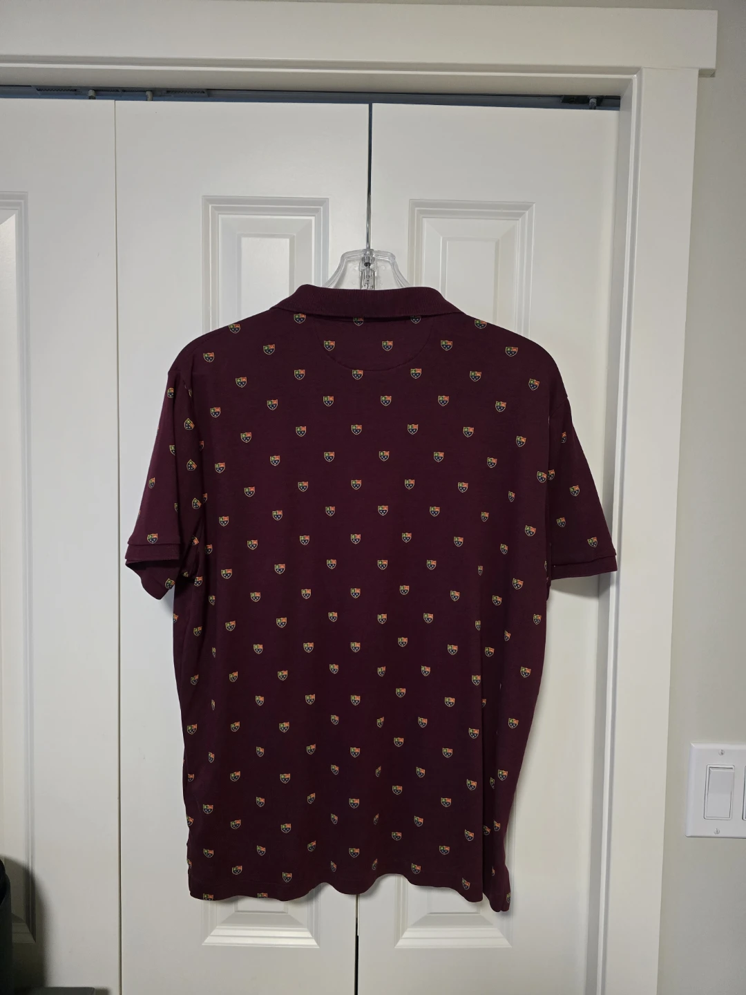 Polo Ralph Lauren Men's Burgundy Crest Polo Shirt Size L - photo 2