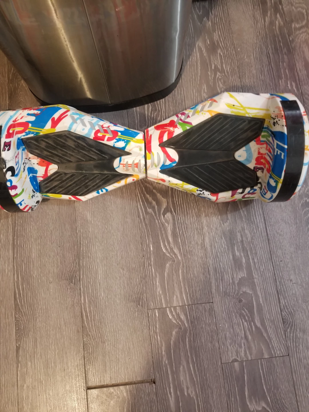 Hoverboard with Graffiti Print