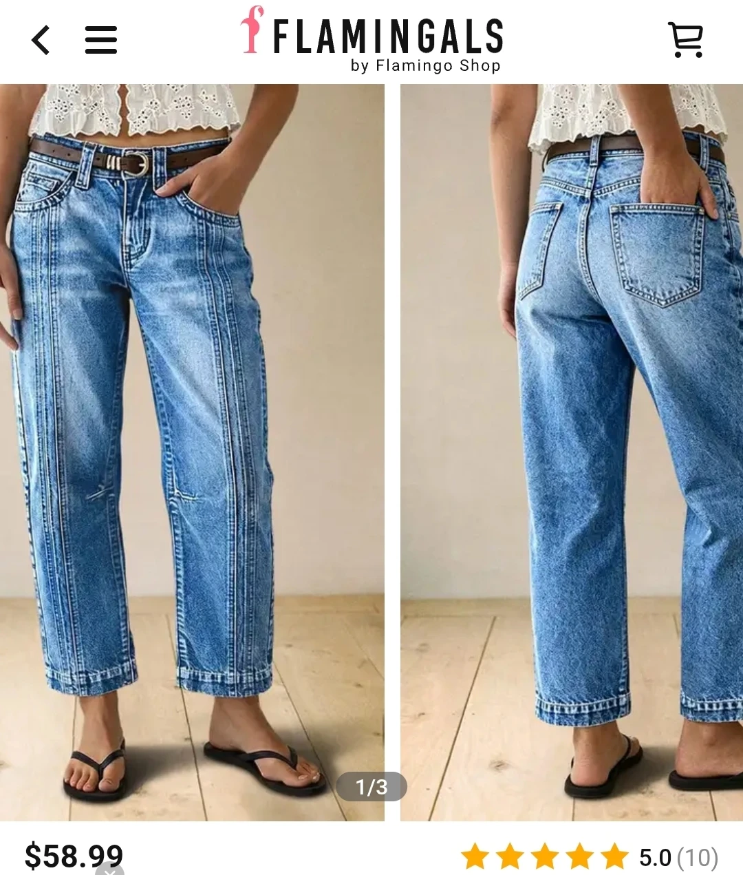 Flamingals Blue Denim Jeans - photo 3