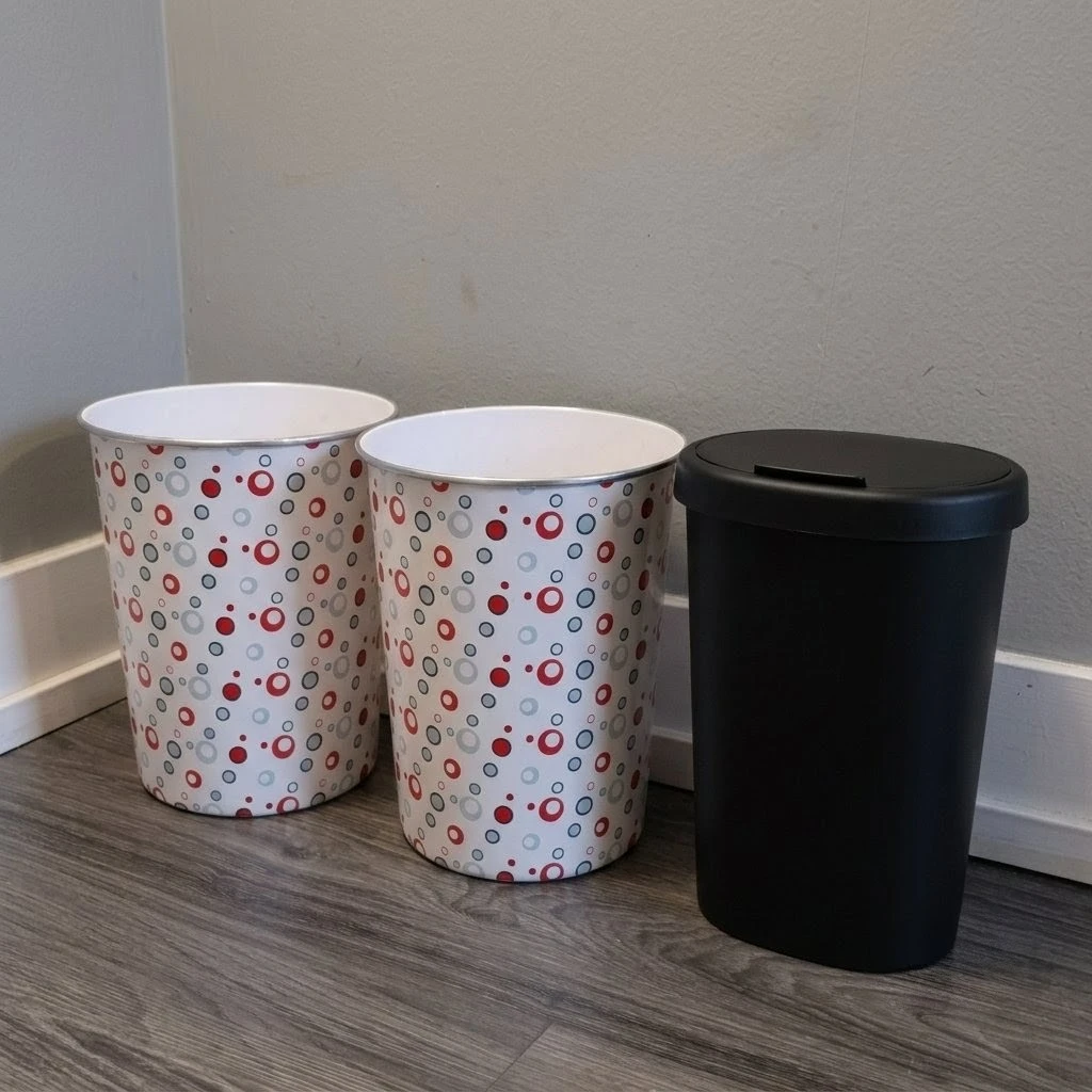 Set of 3 Trash Cans. Take all for $3.5