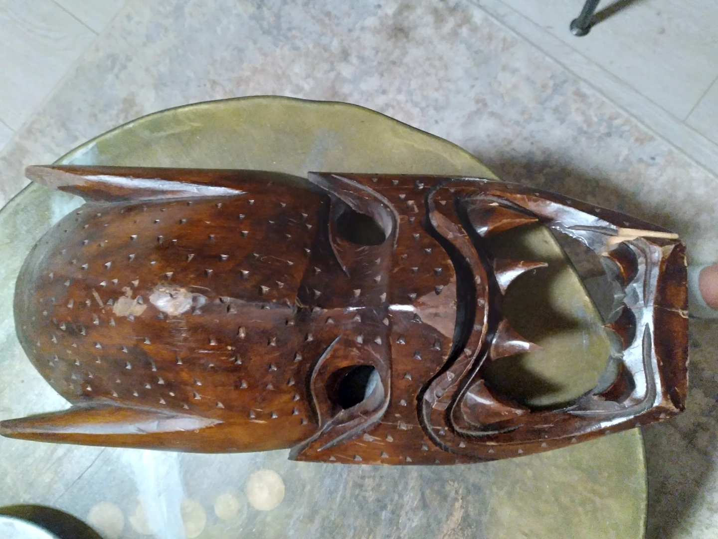 Carved Wooden Decorative Mask