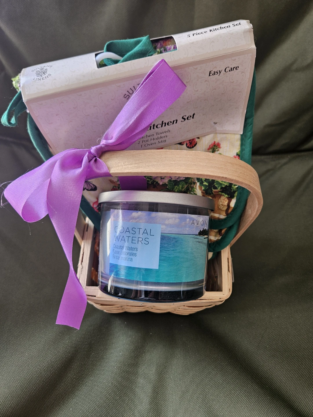 Avon Coastal Waters Candle & Kitchen Set Gift Basket - photo 3
