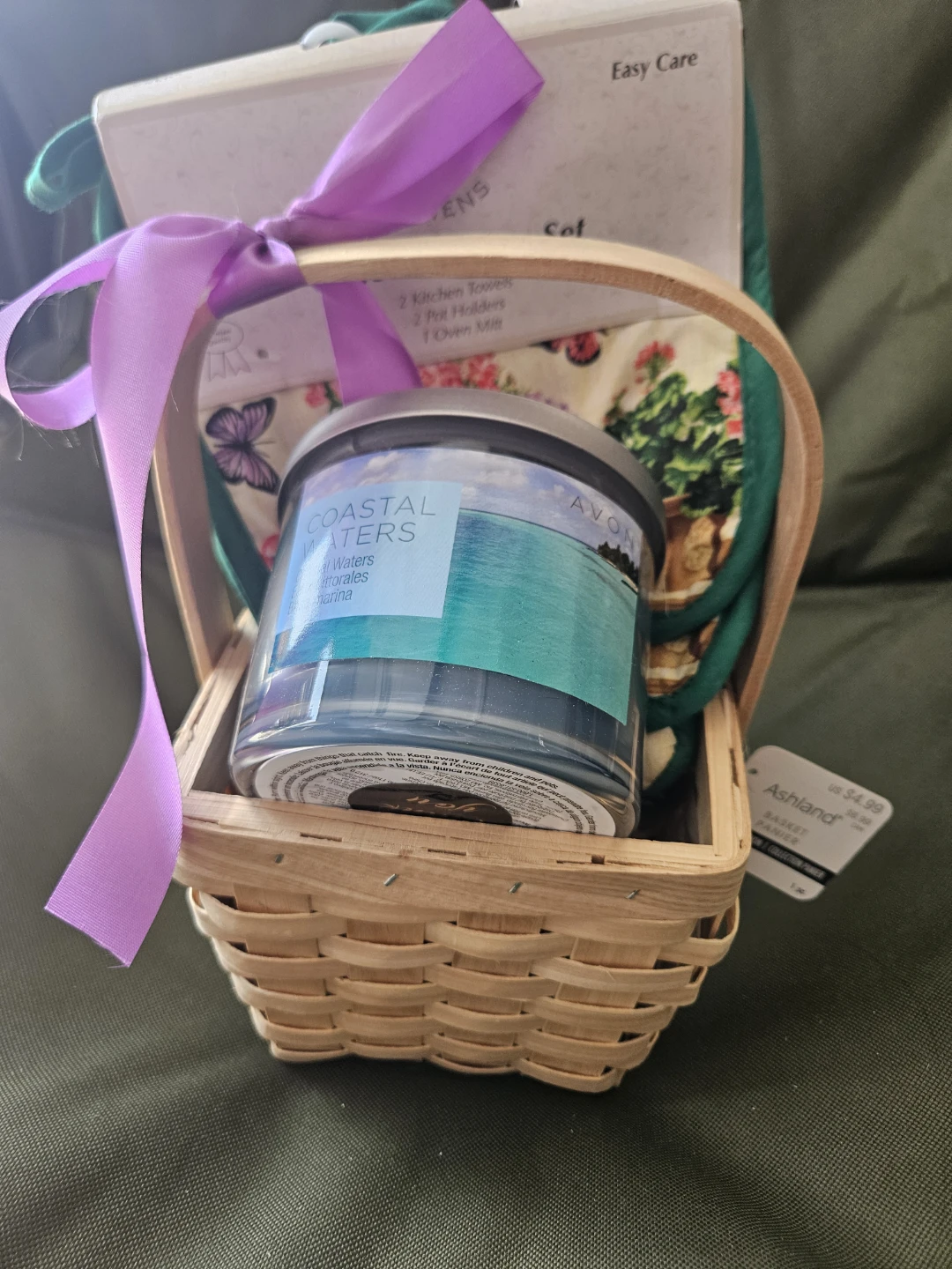Avon Coastal Waters Candle & Kitchen Set Gift Basket - photo 4