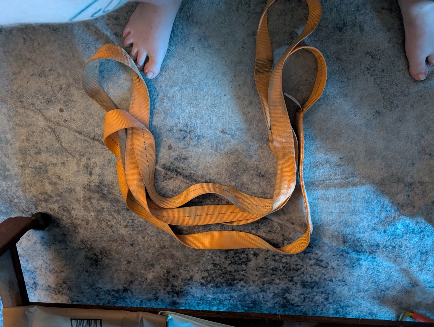 Orange Webbing Lifting Sling Strap