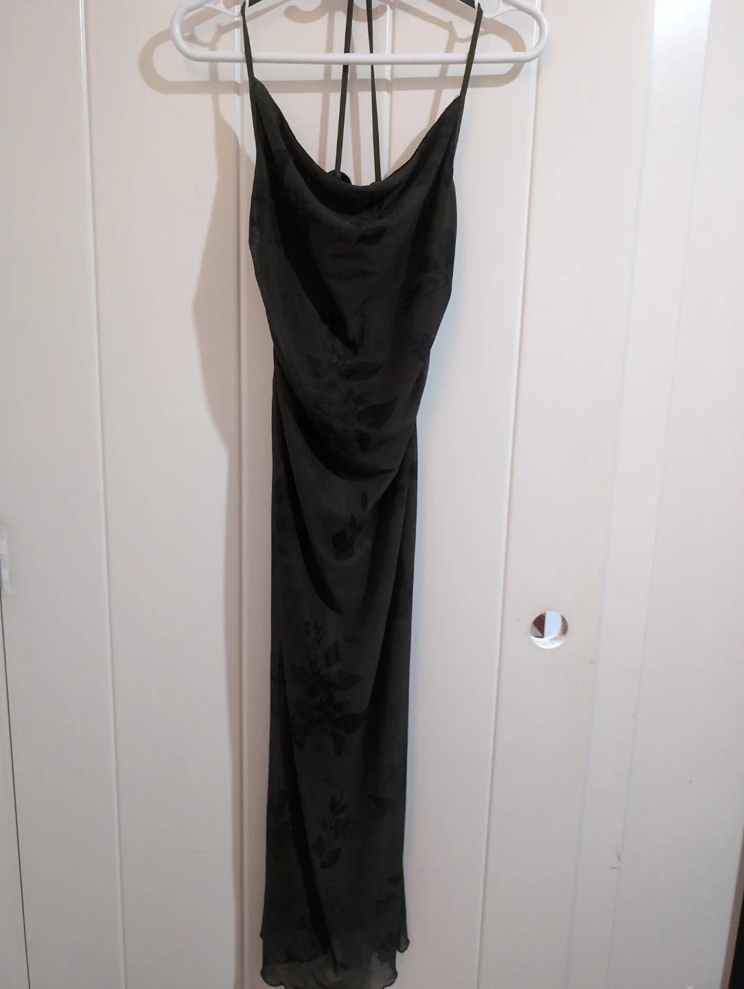 ROMWE Camouflage Print Mesh Maxi Dress