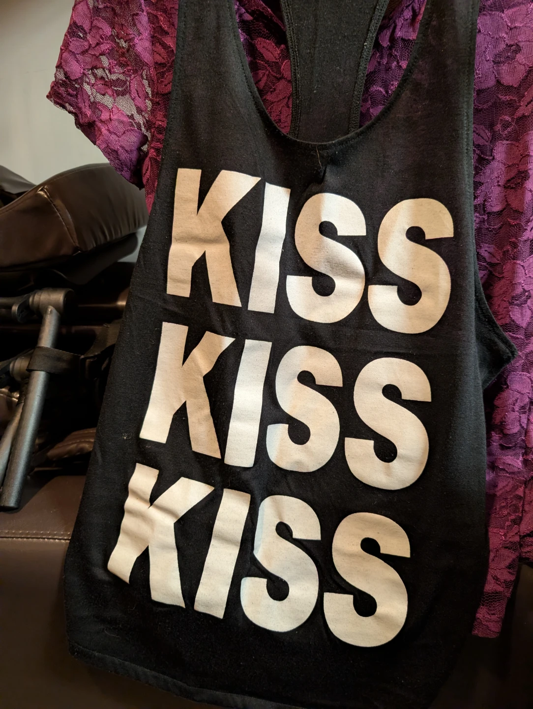 Garage Black KISS KISS KISS Tank Top