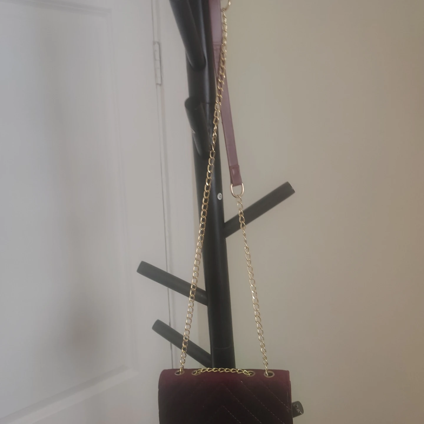 Velvet Clutch Purse with Chain - photo 4
