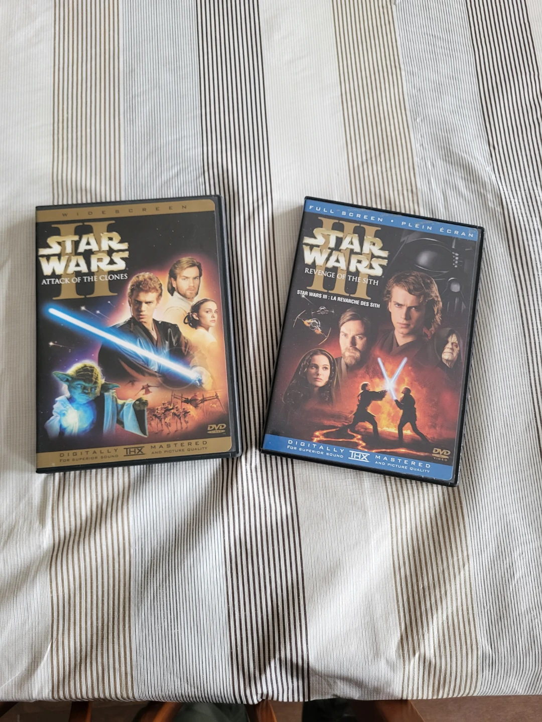 Star Wars DVDs - Attack of the Clones & Revenge of the Sith