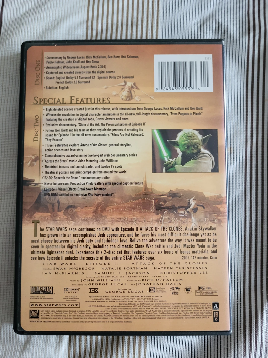 Star Wars DVDs - Attack of the Clones & Revenge of the Sith - photo 2