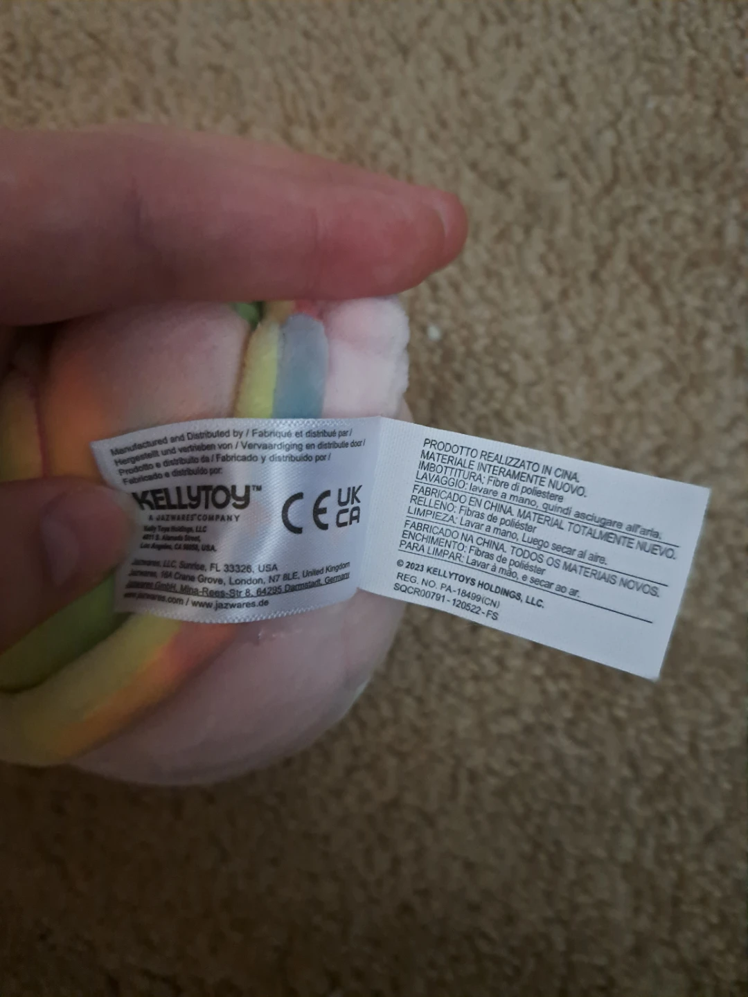 Pink Snail Squishmallow Keychain - photo 4