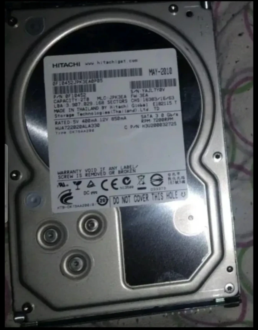 2tb Hard Drive SATA for Windows /MAC / Backup / Music