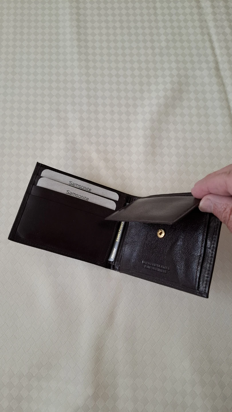 🆕️Samsonite Dark Brown Bifold Leather Wallet - photo 5
